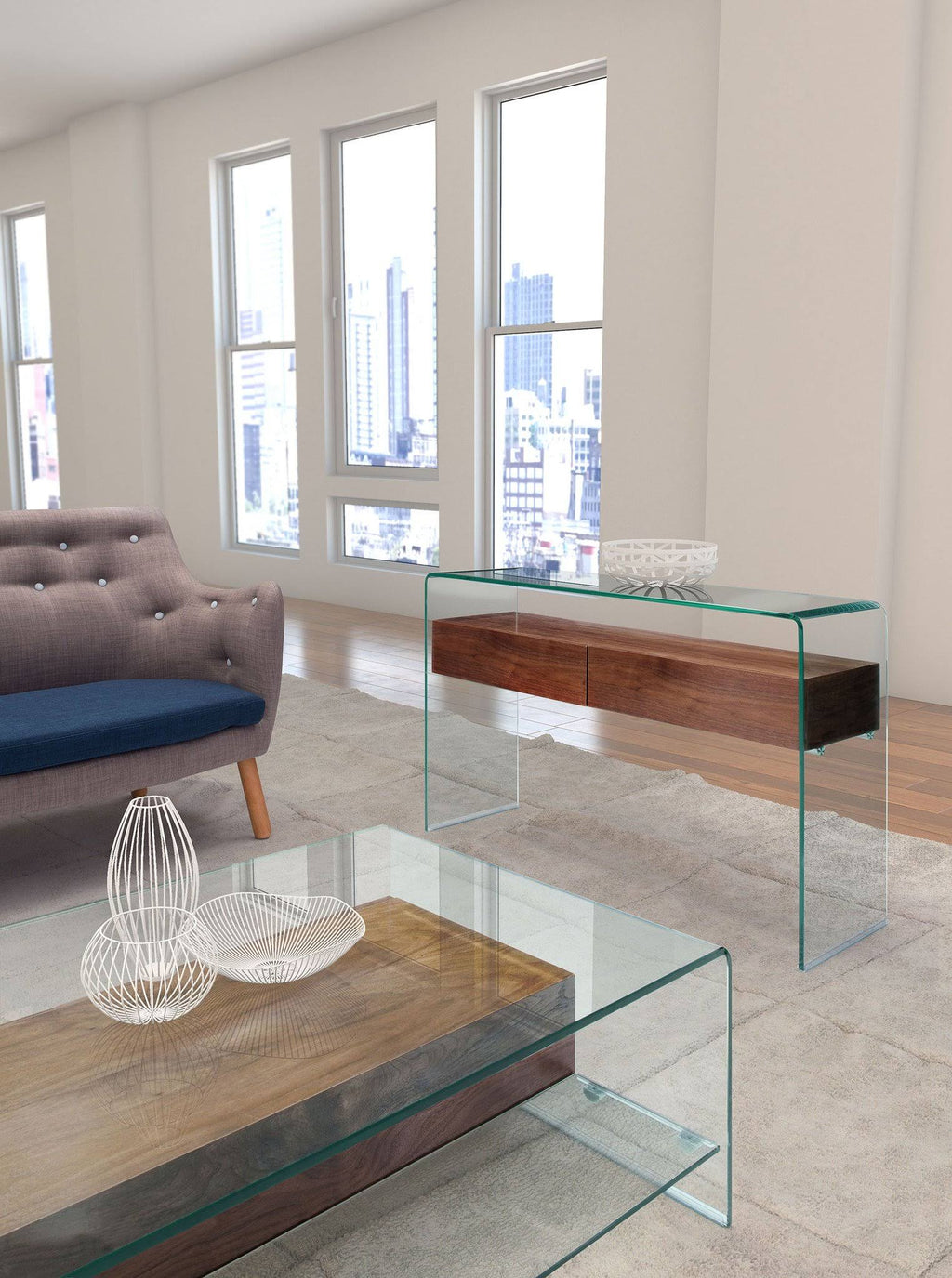 Walnut Console Table R48902