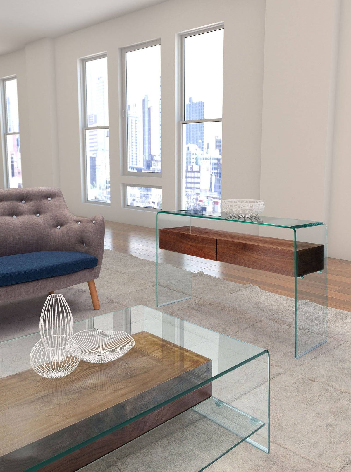 Walnut Console Table R48902