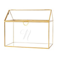 Gold Wedding Glass Terrarium Card Holder E494427