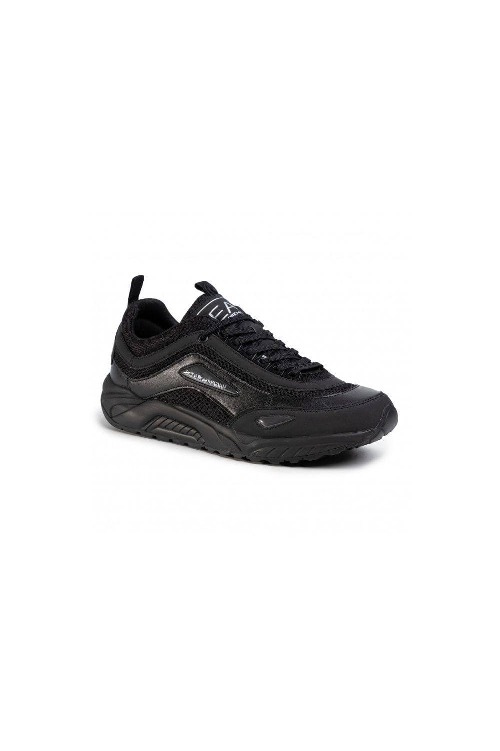 Black Woven Trainers I7769