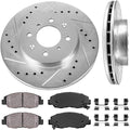 4 Lug Brake Disc Rotors with Ceramic Brake Pads M170