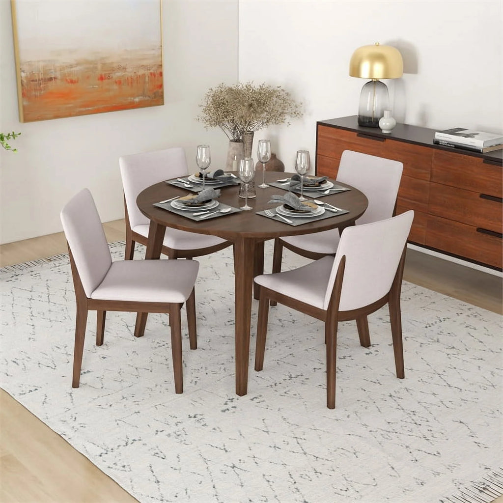 Solid Wood Dining Table and 4 Chair Set C37517