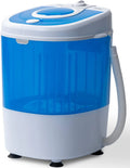 7.7lbs Mini Portable Washing Machine with Spiner Basket, Timer Control and Drain Hose, White L58440