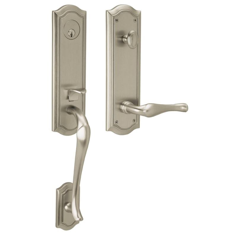 Lifetime Satin Nickel Left Hand Single Cylinder Mortise Entry Handleset X69213