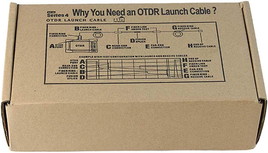Fiber Optic OTDR Launch Cable Box Singlemode 9/125 SC/APC-LC/UPC Connector (1000M) W186648