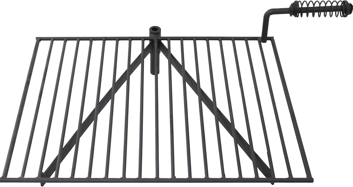 36 Inch Heavy Duty Steel Wood Burning Fire Pit with Cooking Grate and Fire Poker X22733