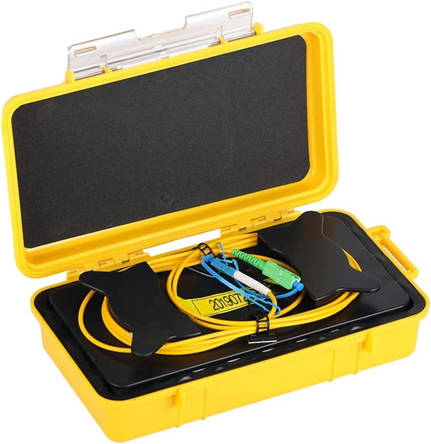 Fiber Optic OTDR Launch Cable Box Singlemode 9/125 SC/APC-LC/UPC Connector (1000M) W186648
