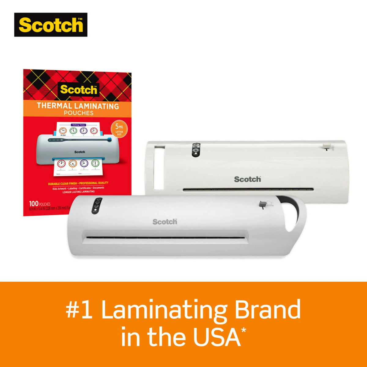 Thermal Laminating Pouches, 100 Count, 8.5 x 11, 3 mil Thick X114