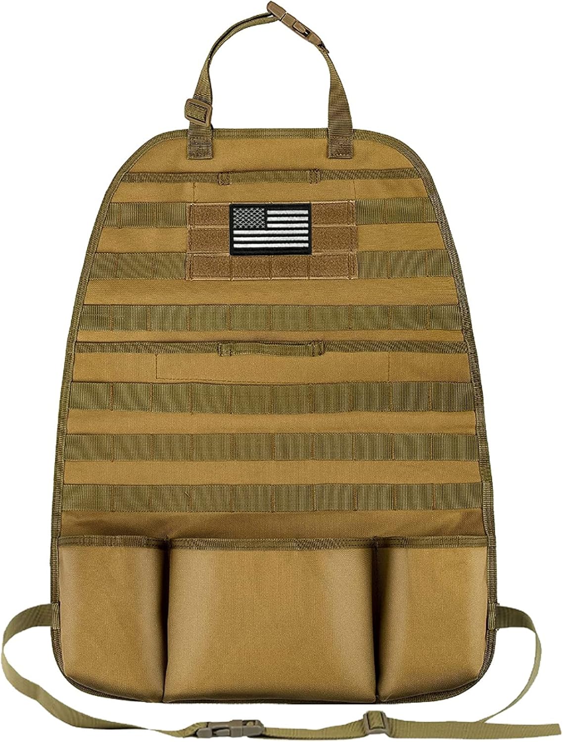 Tactical Molle Seat Back Organizer with Pouches V12677