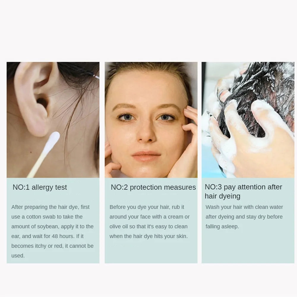 Natural Black Hair Dye Cream M18100