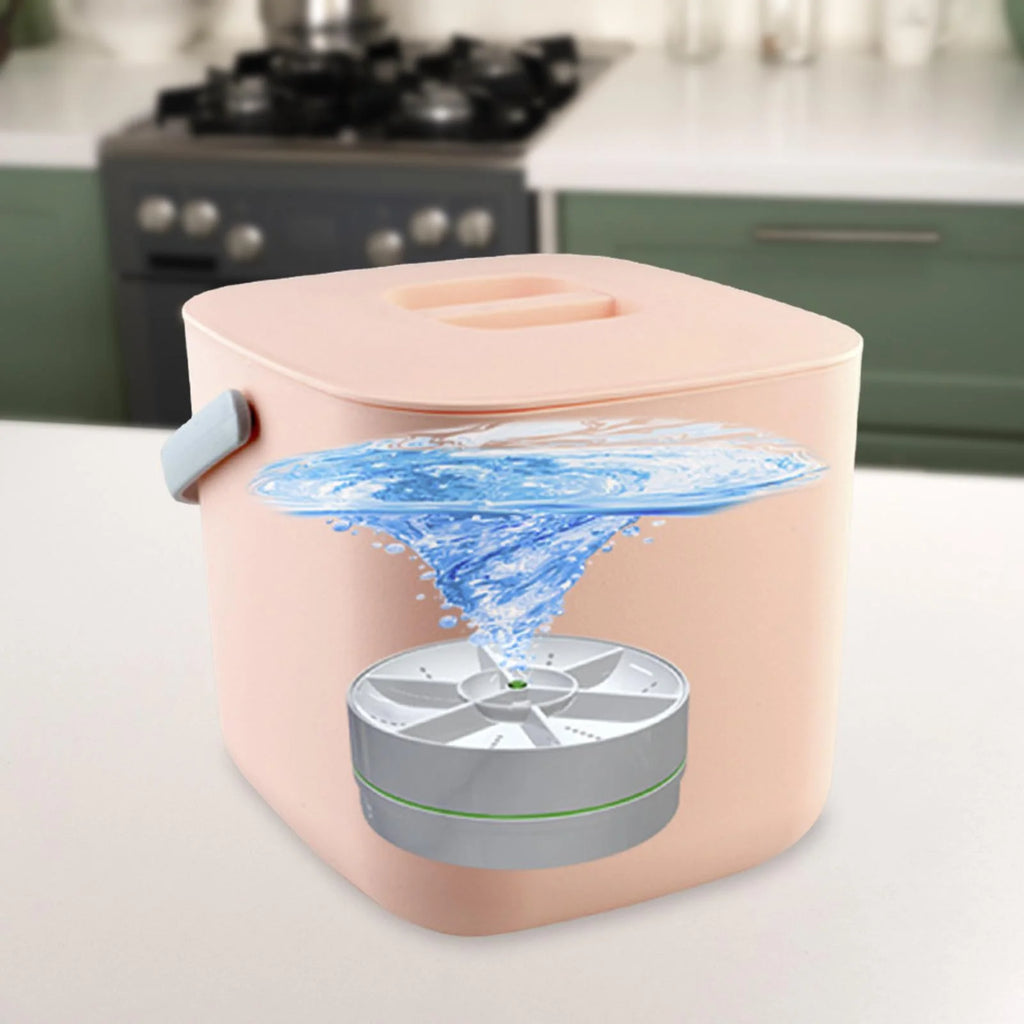 White Mini USB Dishwasher with Bucket S126635
