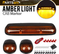 3pcs Smoke Cover Lens White 30 LED Cab Marker Roof Running Top Lights Assembly with Wire Pack J511