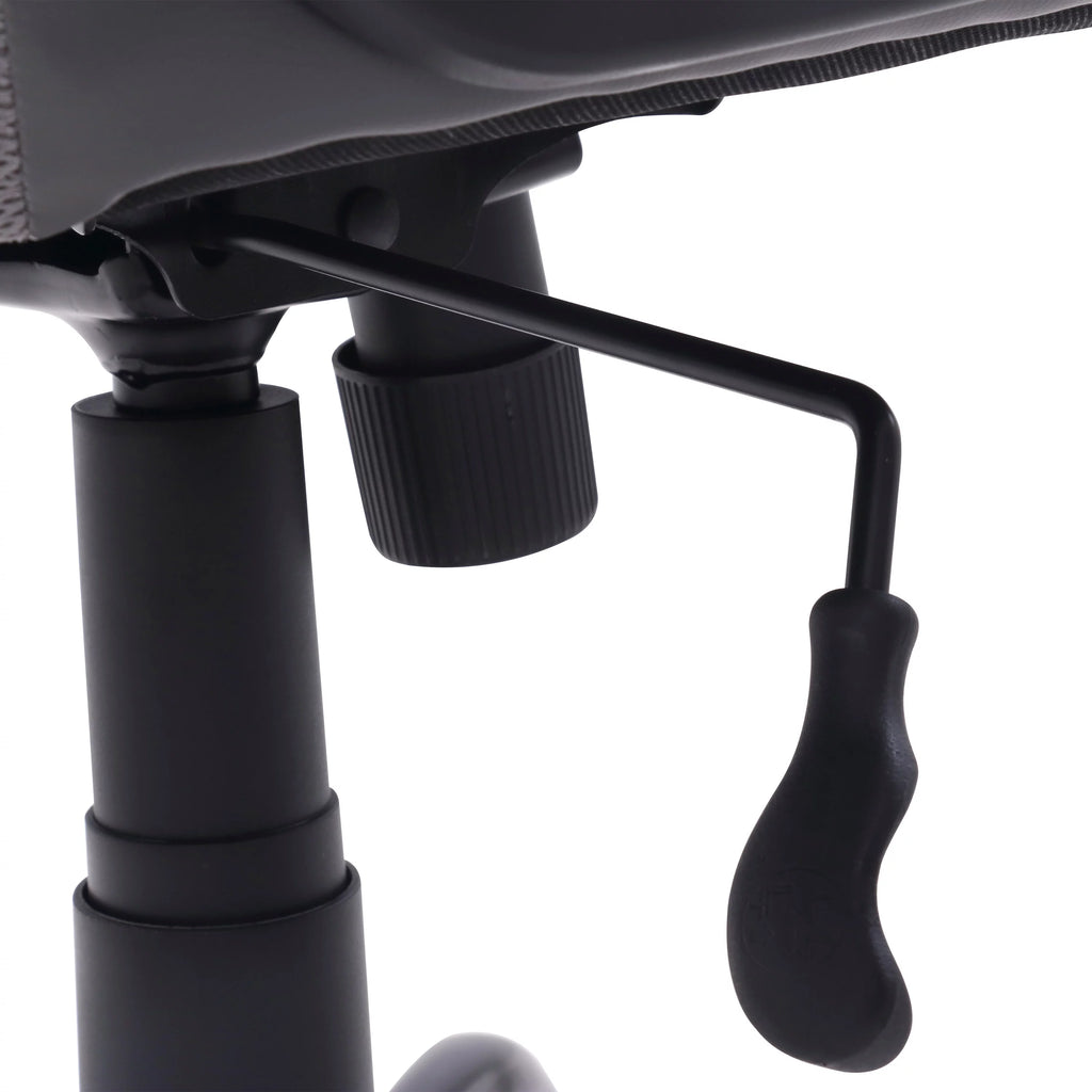 Gray Bonded Leather Mid-Back Office Chair P889