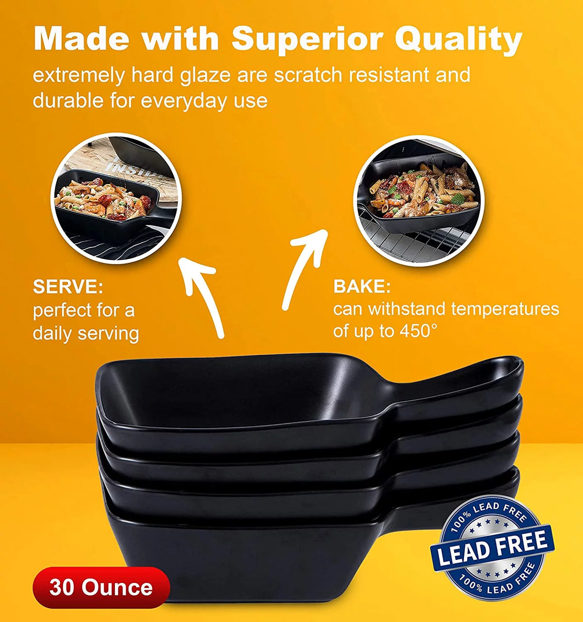 30 Ounce Set Of 4 Stackable Soup Bowls R2407