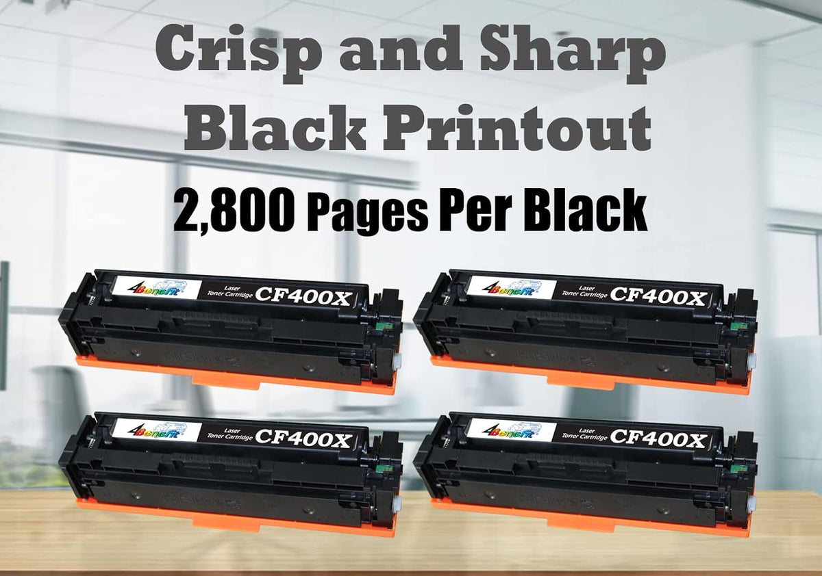 4x Black Toner Cartridge V482243
