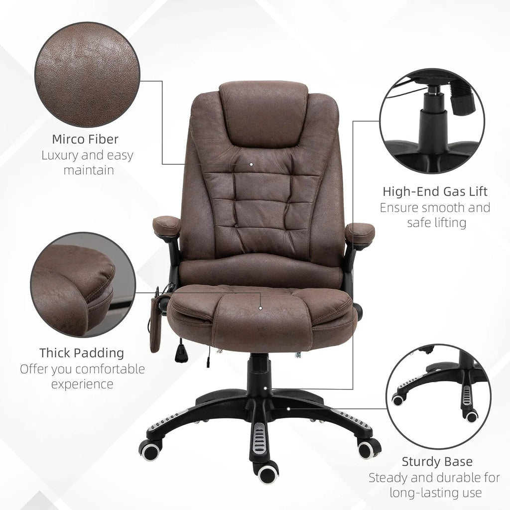 6 Point Vibration Massage Office Chair with Heat H56867