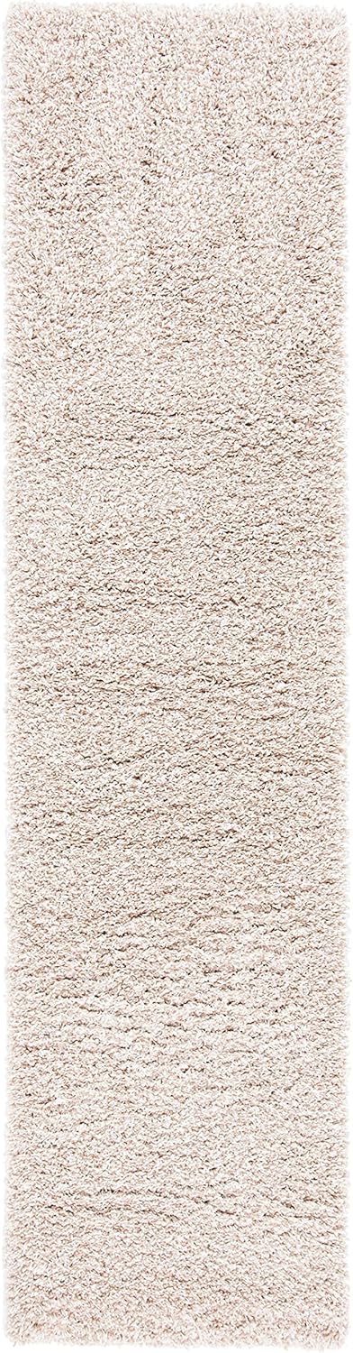 Beige Plush 2-inch Thick Runner S8973