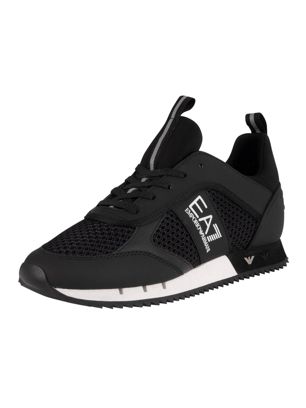 Black Woven Trainers I7769