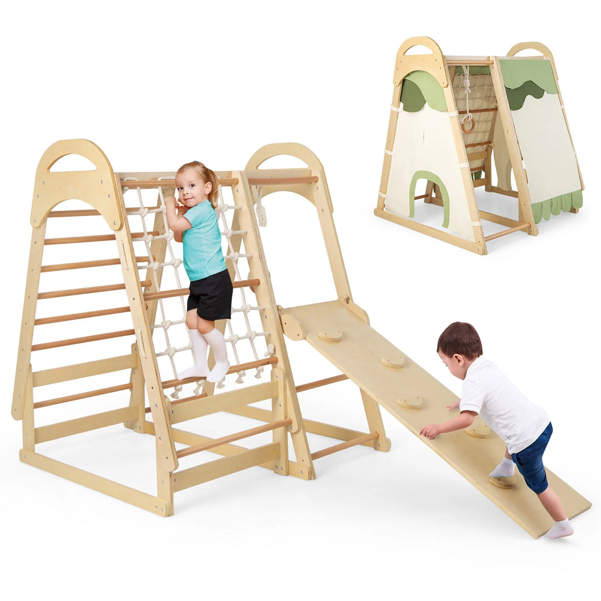 Climbing Toy with Slide Climbing Net Climbing Rock Tent Y980823