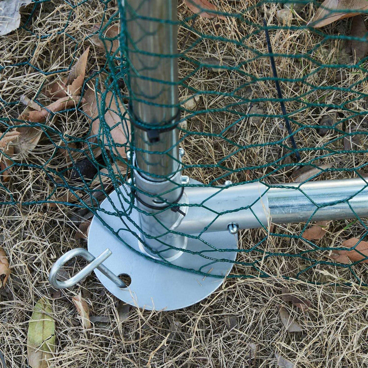 Large Metal Chicken Coop with Run and Waterproof Cover W371