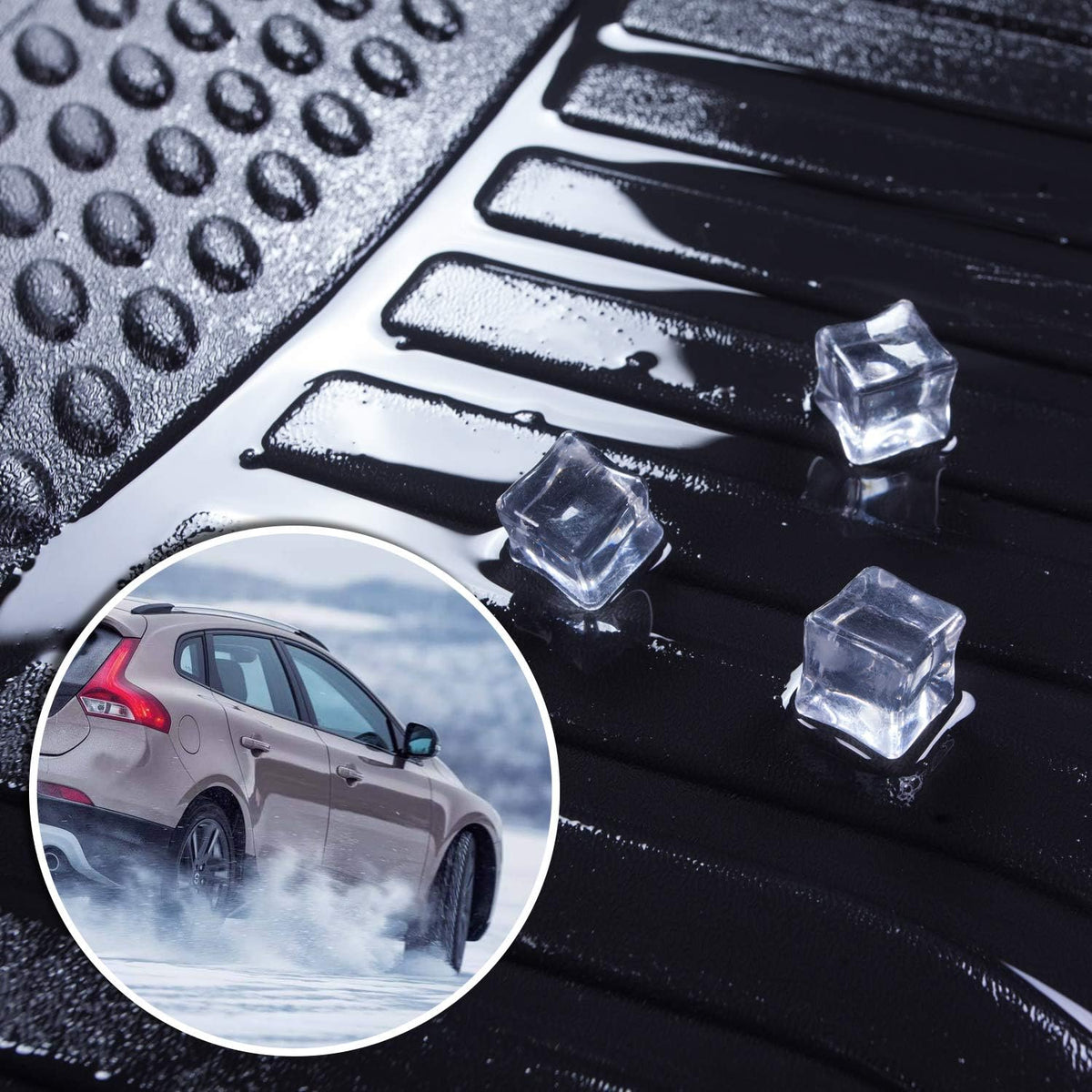 Black Floor Mats Replacement for Subaru Forester Front and Rear Car Carpet R1661