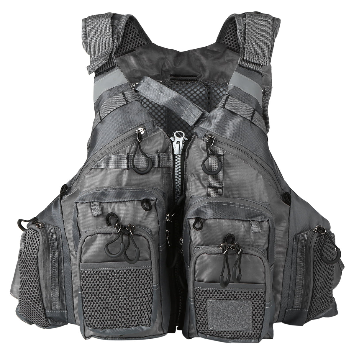 Padded Outdoor Fishing Life Jacket Vest with 209lb Bearing Capacity K478653