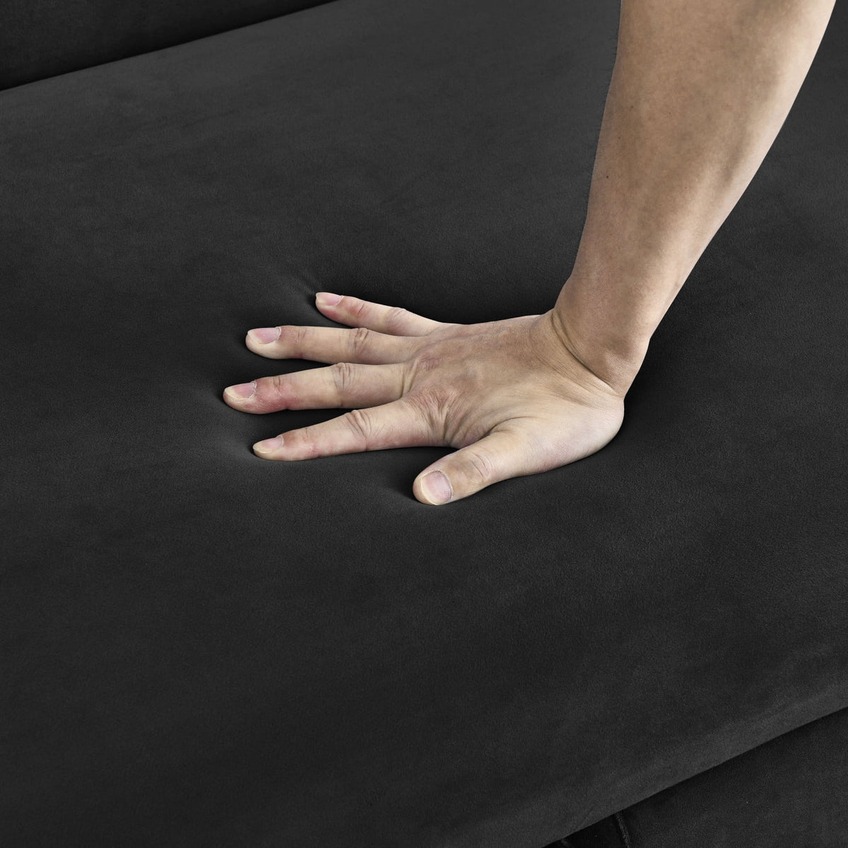55" Convertible Velvet Sofa Bed with 2 Detachable Arm Pockets, 2 Pillows Z93721
