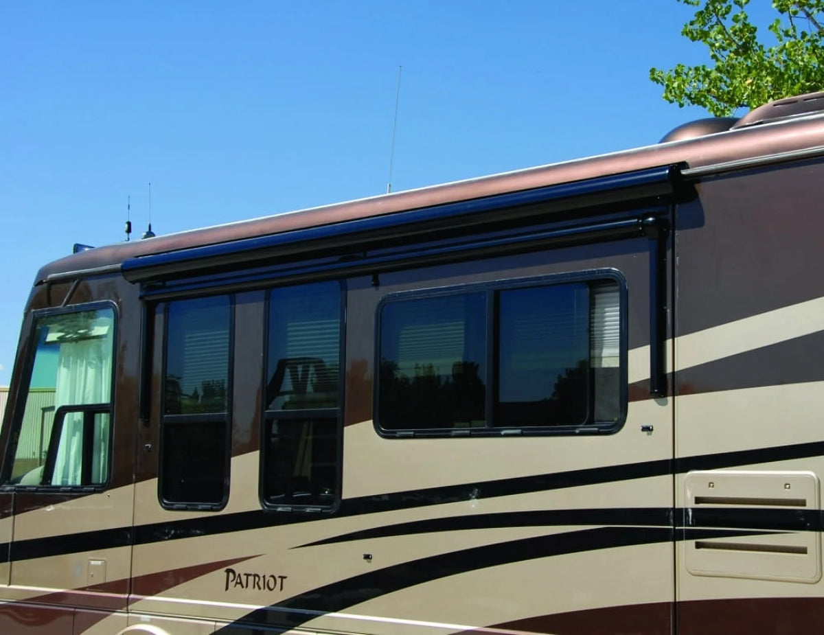 Black Solid RV Slide-Out Automatic Awning K9393