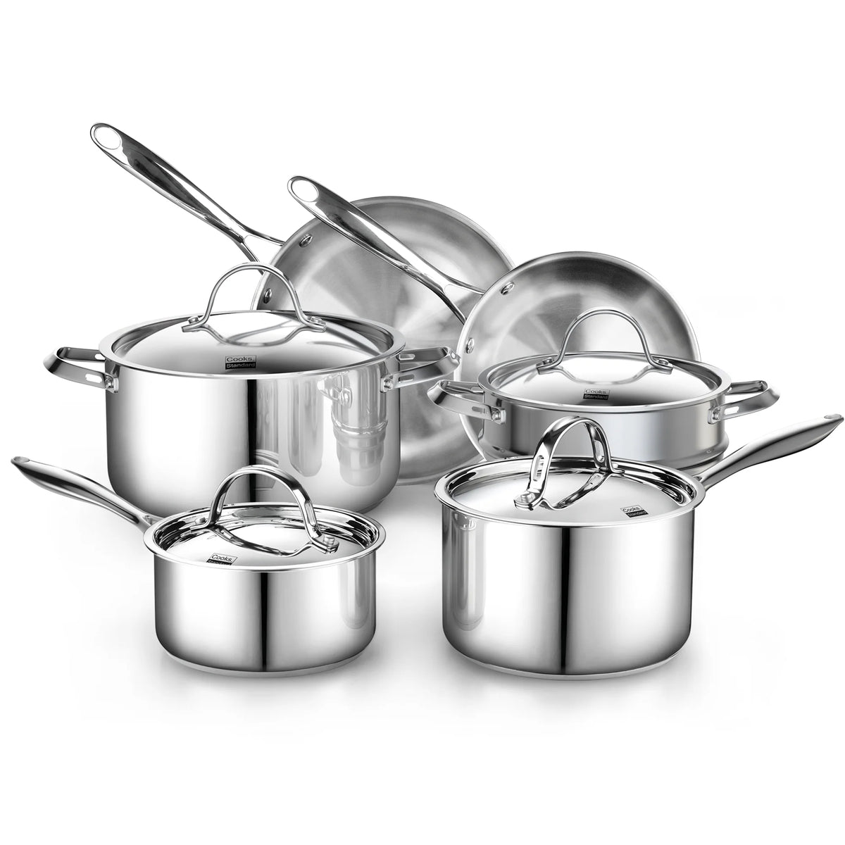 10-Piece Stainless Steel Cookware Set I396073