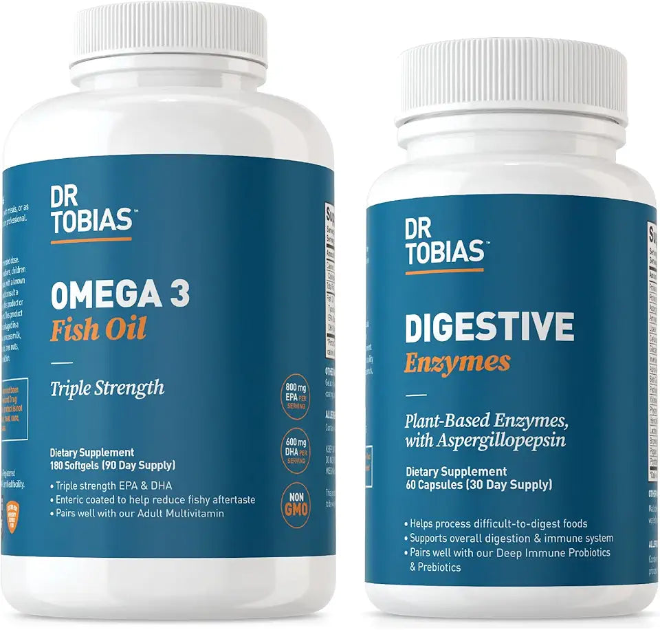 Omega 3 Fish Oil and Digestive Enzymes E232328