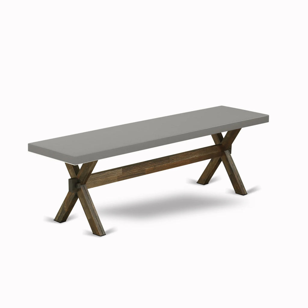 6-Pc Dining Table Set with Bench and Parson Chairs V416