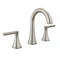 8 in. Widespread Double Handle Bathroom Faucet Brushed Nickel A188