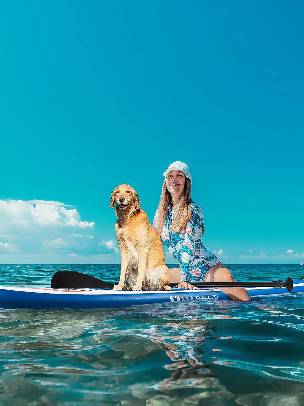 Inflatable Paddle Board with Non-Slip Deck and Pump and Paddle I616