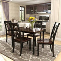 5 Piece Dining Set Black A45774