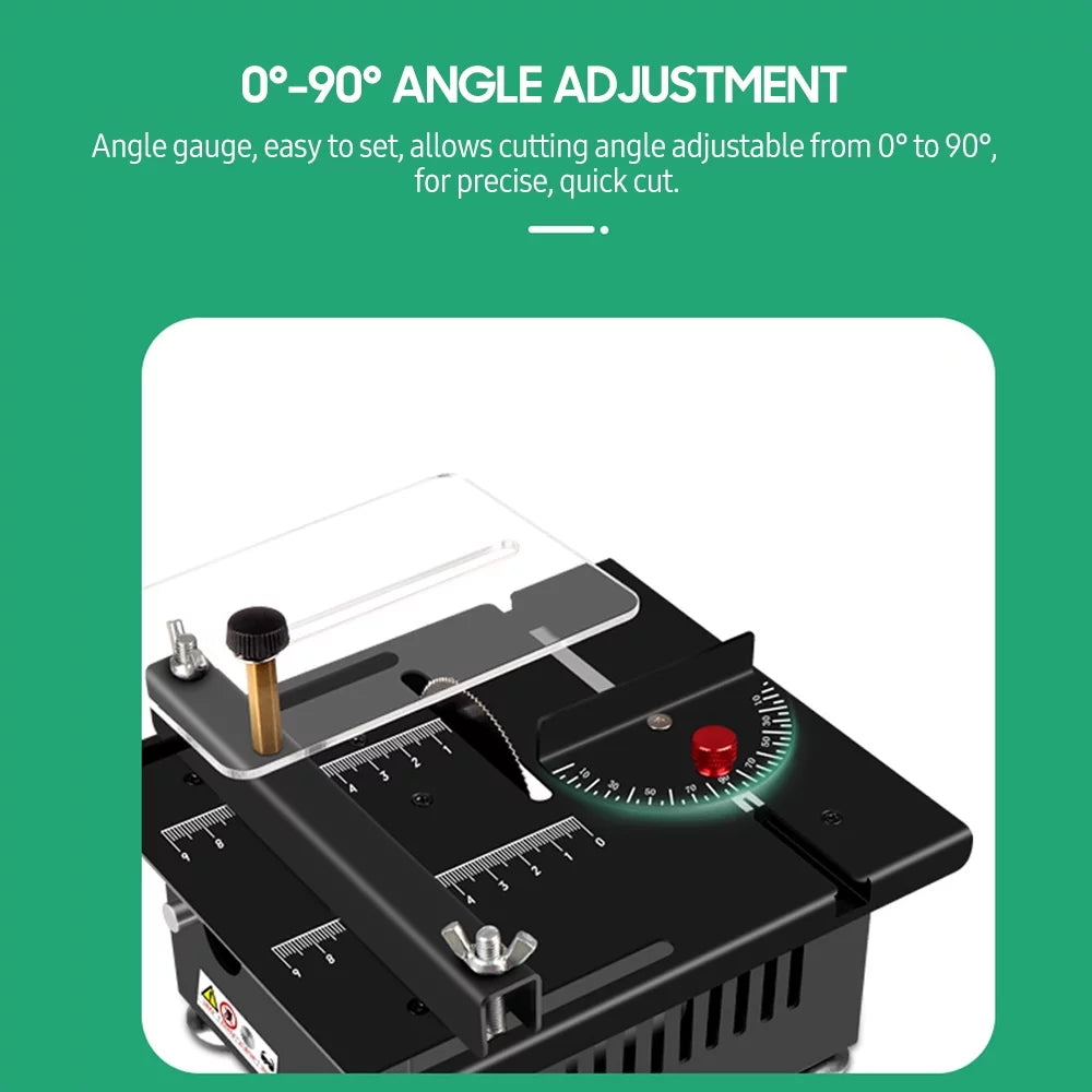 100W Multi-Functional Table Saw Mini Desktop Electric Saw Cutter Z6653