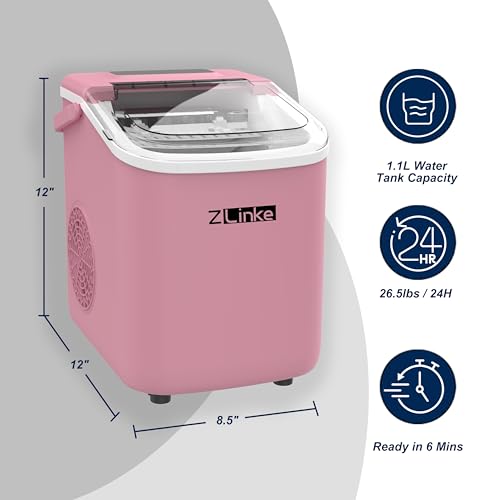 Portable Countertop Ice Maker with Self-Cleaning, Ice Scoop, and Basket N5251