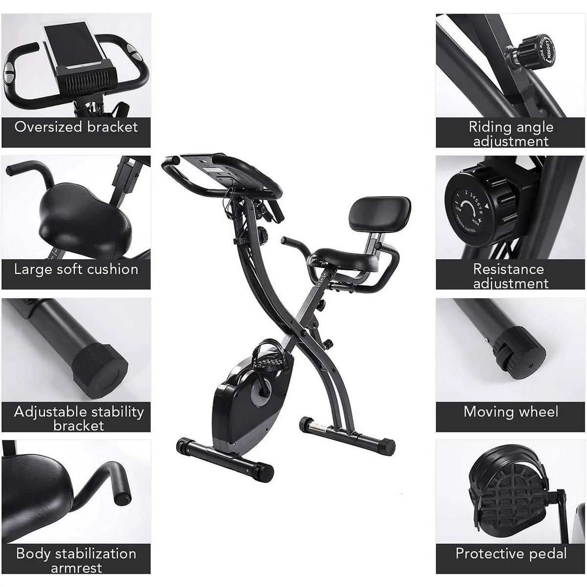Folding 3-in-1 Recumbent Exercise Bike E9161