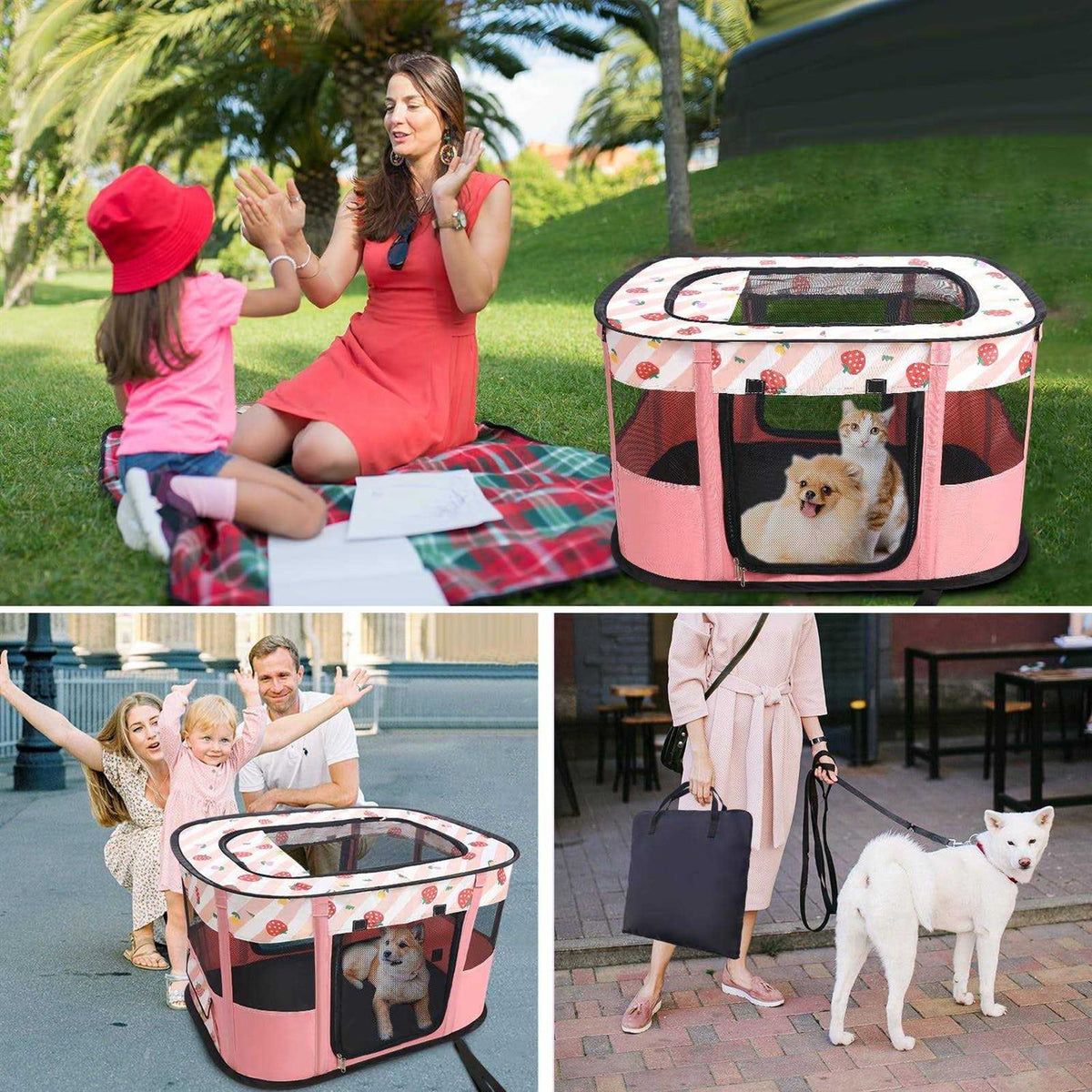 Portable Foldable Pet Playpen D848225