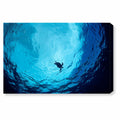 Blue Green Sea Turtle Canvas Art J503655