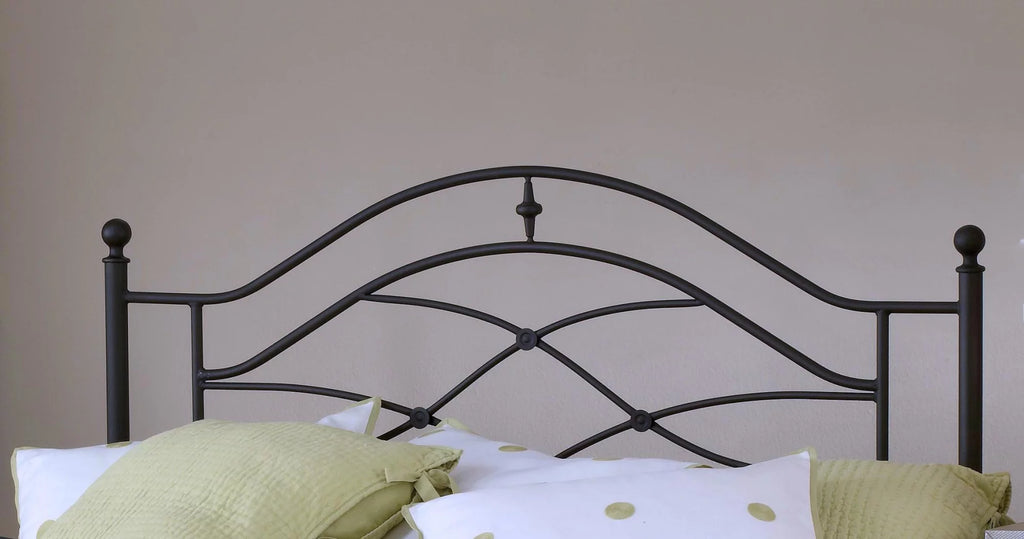 Black Metal King Headboard with Bed Frame Z20806