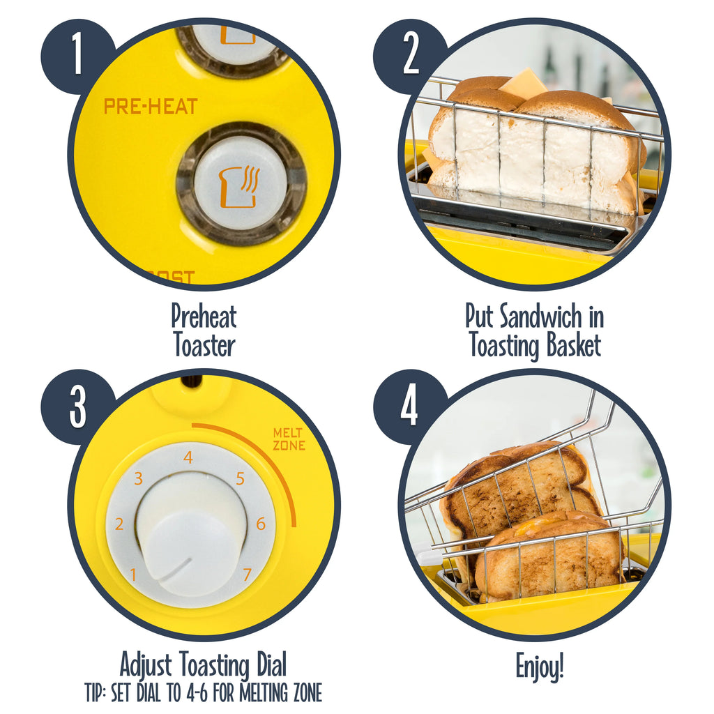 Grilled Cheese Toaster with Toaster Baskets P482