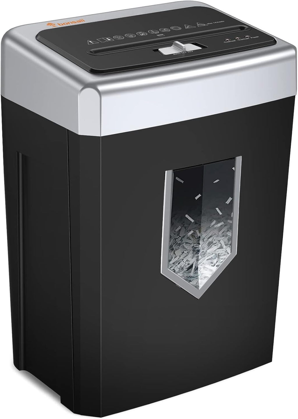 12 Sheet Cross-Cut Paper Shredder with 3.96 Gal Pullout Bin F85355