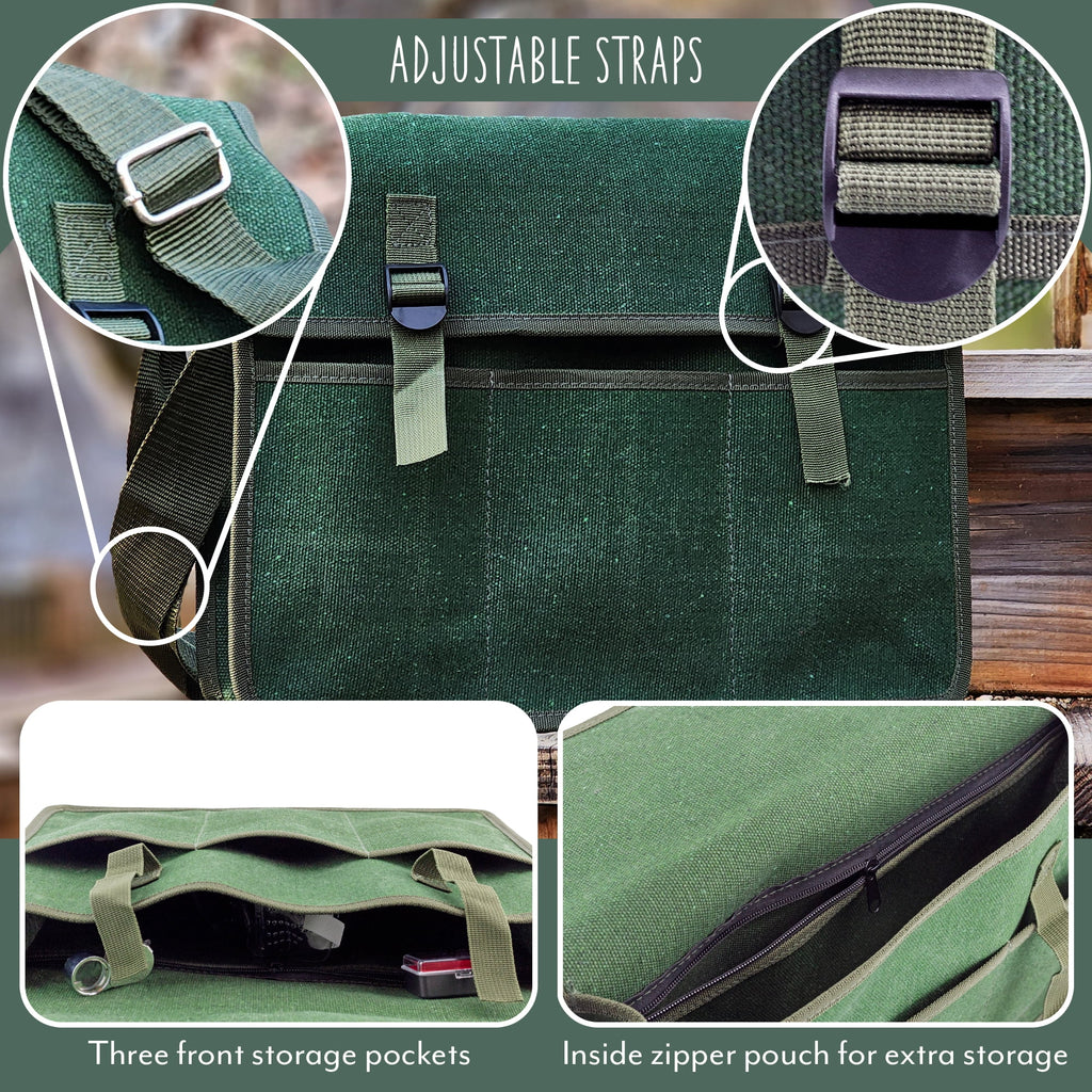 15-Piece Rockhound Mining Kit with Hammer, Chisels, Musette Bag P250349