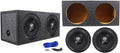 12 Car Audio Subwoofers with Sealed Sub Box Enclosure Z988145