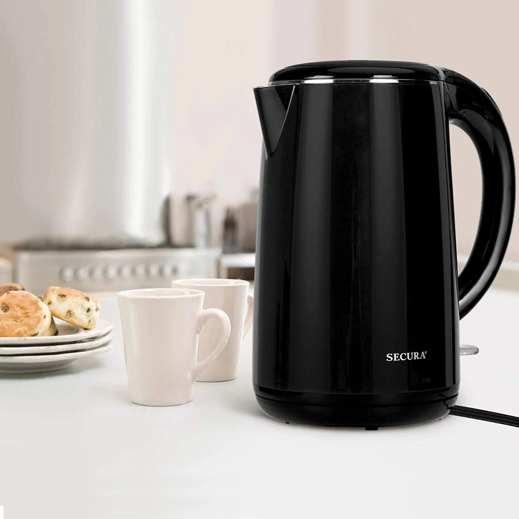 Stainless Steel Double Wall Electric Water Kettle 1.8 Quart U24280