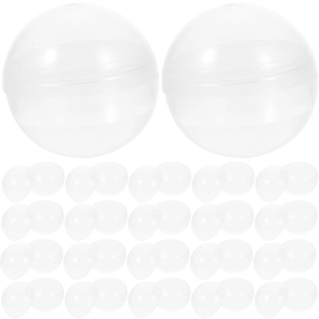 100pcs Clear Plastic Fillable Balls M38281