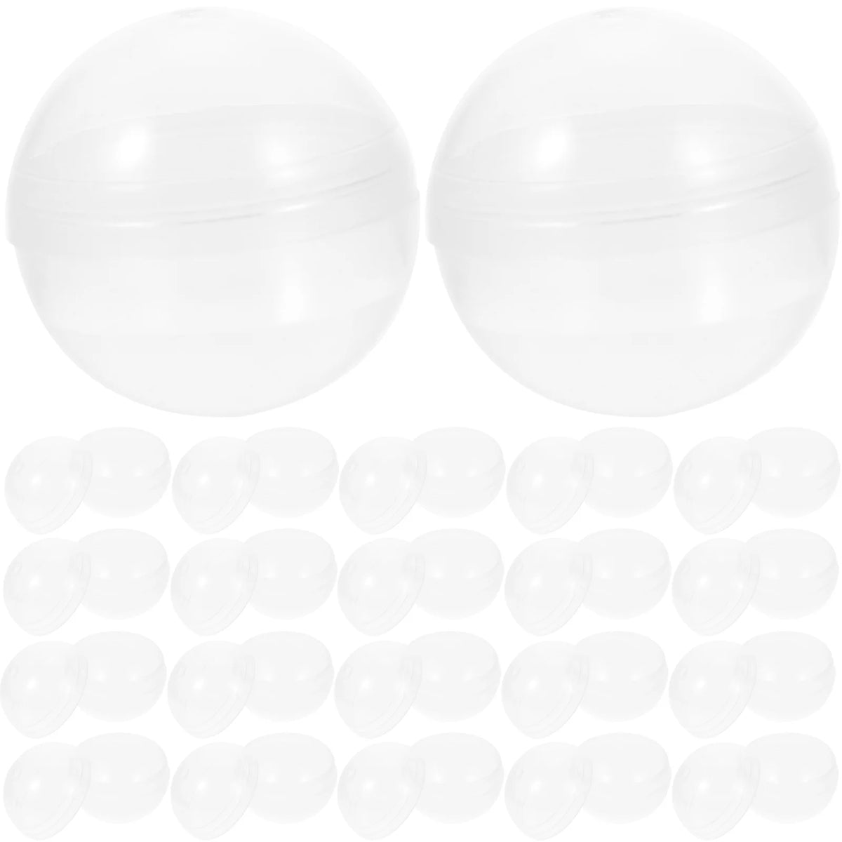 100pcs Clear Plastic Fillable Balls M38281