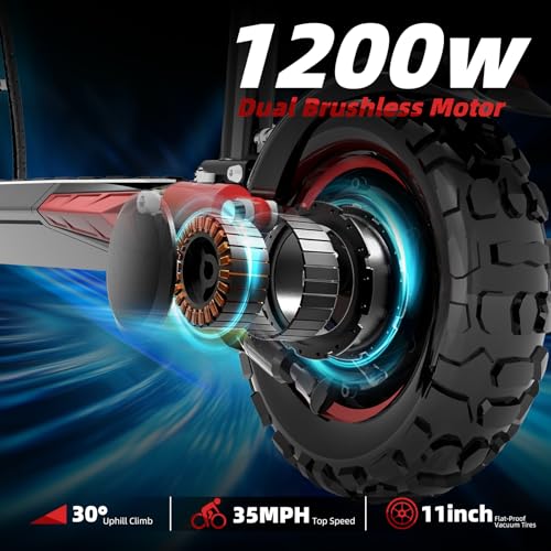 Folding Electric Scooter with 11" Off-Road Tires T774360