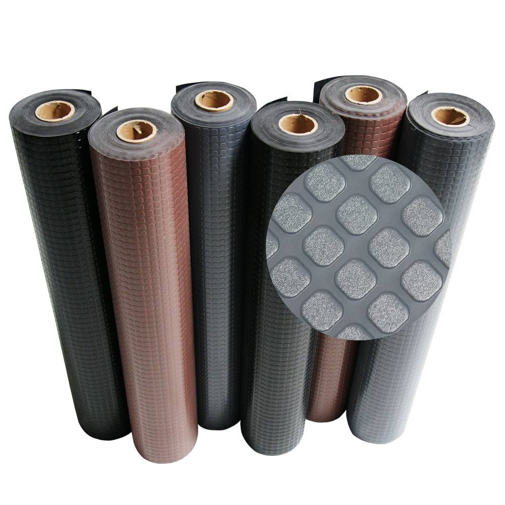 Black 144 x 48 x 0.08 in. Rubber Flooring Rolls L258
