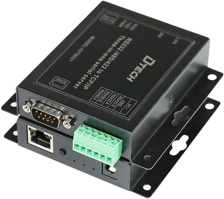 Serial to Ethernet Converter Adapter RS232 RS422 RS485 to TCP IP Device Server, Pack of 2 O629439